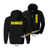 DEWALT - Logo - čierna detská mikina na zips