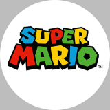 Podložka pod myš SUPER MARIO - Logo - okrúhla