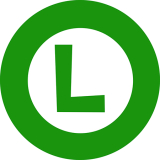 SUPER MARIO - Logo Luigi Crest - okrúhla podložka pod pohár