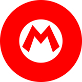 SUPER MARIO - Logo Mario Crest - okrúhla podložka pod pohár