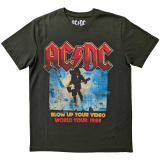 AC/DC - Blow Up Your Video - zelené pánske tričko