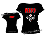 KISS - Band Red Logo - dámske tričko