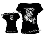 ROCK NEVER DIE - Grey Skeleton Guitar Play - dámske tričko