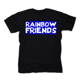 RAINBOW FRIENDS - Logo - čierne detské tričko