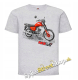 MOTORKA MZ ETZ 150 - šedé pánske tričko