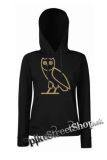 DRAKE - Owl Symbol - čierna dámska mikina