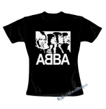 ABBA - Band - čierne dámske tričko