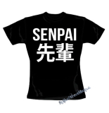ANIME - SENPAI - Logo & Symbols - čierne dámske tričko