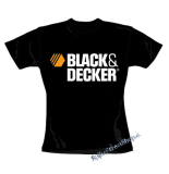 BLACK & DECKER - Logo - čierne dámske tričko