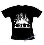 FORTNITE - Logo & Skins - čierne dámske tričko