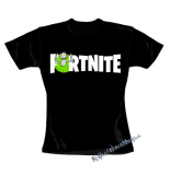 FORTNITE Season 7 - Rick Sanchez Logo - čierne dámske tričko