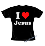 I LOVE JESUS - čierne dámske tričko