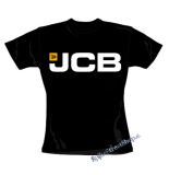 JCB - Logo - čierne dámske tričko