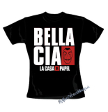 LA CASA DE PAPEL - Bella Ciao - čierne dámske tričko