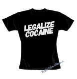 LEGALIZE COCAINE - čierne dámske tričko