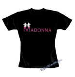 MADONNA - Pink Logo - čierne dámske tričko