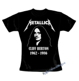 METALLICA - Cliff Burton 1962 - 1986 - čierne dámske tričko