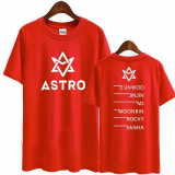 ASTRO - Logo & Names - červené detské tričko