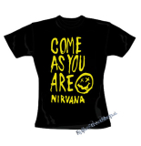 NIRVANA - Come As You Are - čierne dámske tričko