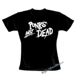 PUNKS NOT DEAD - čierne dámske tričko