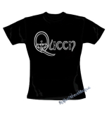 QUEEN - Simply Logo - čierne dámske tričko