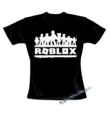ROBLOX - Logo Skins - čierne dámske tričko