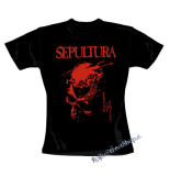 SEPULTURA - Beneath The Remains Red Motive - čierne dámske tričko