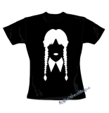 WEDNESDAY - Black Braided Braids Poster - čierne dámske tričko