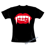 ZUBY UPÍRA - Vampire Teeth - čierne dámske tričko