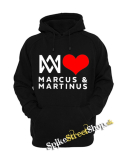 I LOVE MARCUS & MARTINUS - čierna detská mikina