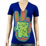 PIERCE THE VEIL - Peace Blue V Neck - pánske tričko