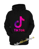 TIK TOK - Logo Rainbow - čierna detská mikina