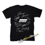 ATEEZ - Logo & Signature - čierne detské tričko