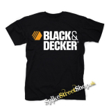 BLACK & DECKER - Logo - čierne detské tričko