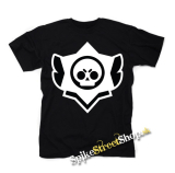 BRAWL STARS - Skull - čierne detské tričko
