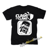 CLASH OF CLANS - Hungry Barbarian - čierne detské tričko