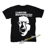 CHESTER BENNINGTON - Portrait - čierne detské tričko