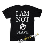 I AM NOT A SLAVE - White - čierne detské tričko