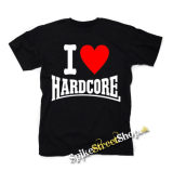I LOVE HARDCORE - čierne detské tričko