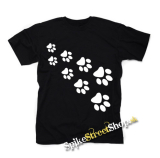 LABKY - Paws - čierne detské tričko