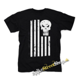 LEBKA - Punisher American - čierne detské tričko