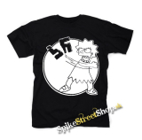 LÍZA SIMPSON - Antifa Motive - čierne detské tričko