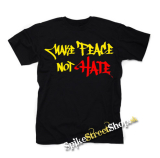 MAKE PEACE NOT HATE - čierne detské tričko