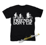 STRANGER THINGS - Friends Don't Lie - čierne detské tričko