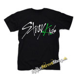 STRAY KIDS - Oddinary Green Logo - čierne detské tričko