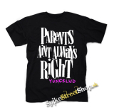 YUNGBLUD - Parents Ain't Always Right - čierne detské tričko