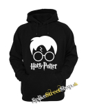 HARRY POTTER - Glasses Bold Crest With Logo - čierna pánska mikina