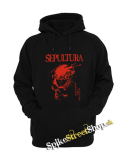 SEPULTURA - Beneath The Remains Red Motive - čierna pánska mikina