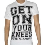 ASKING ALEXANDRIA - Get On Your Knees - biele pánske tričko