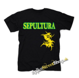 SEPULTURA - Brasil Yellow Logo - pánske tričko
